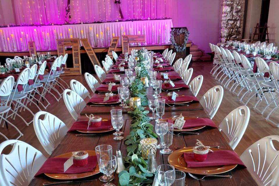 Long Wedding Tables