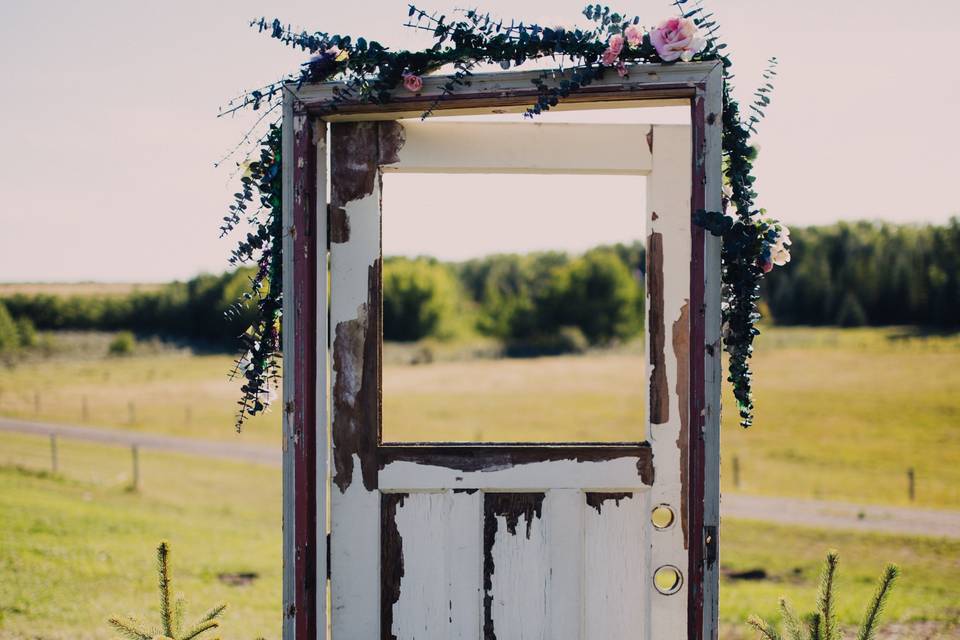 Lovely rustic backdrop