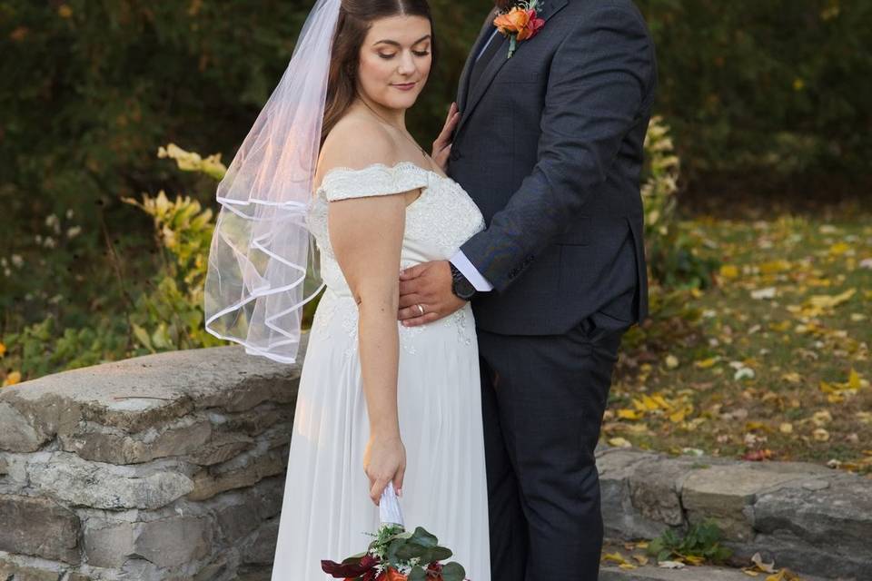 Bride and groom portrait