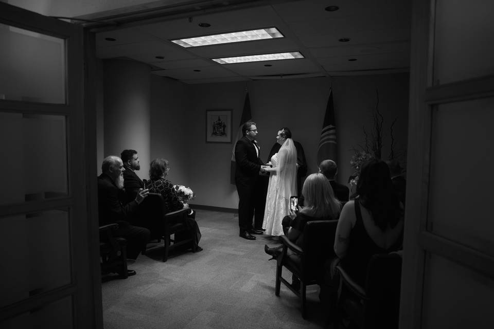 Elopement ceremony