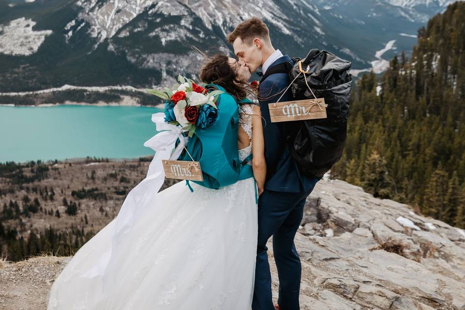 Hiking Elopement in Kananaskis