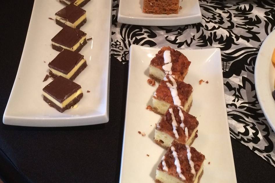 Assorted dessert squares