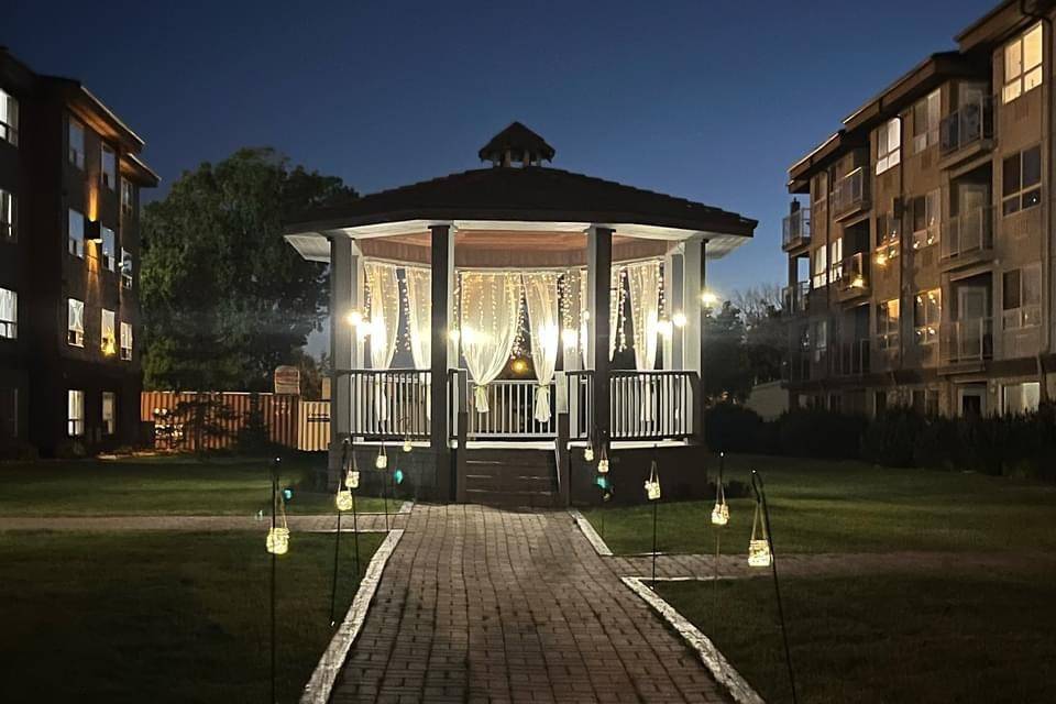 First dance at the gazebo