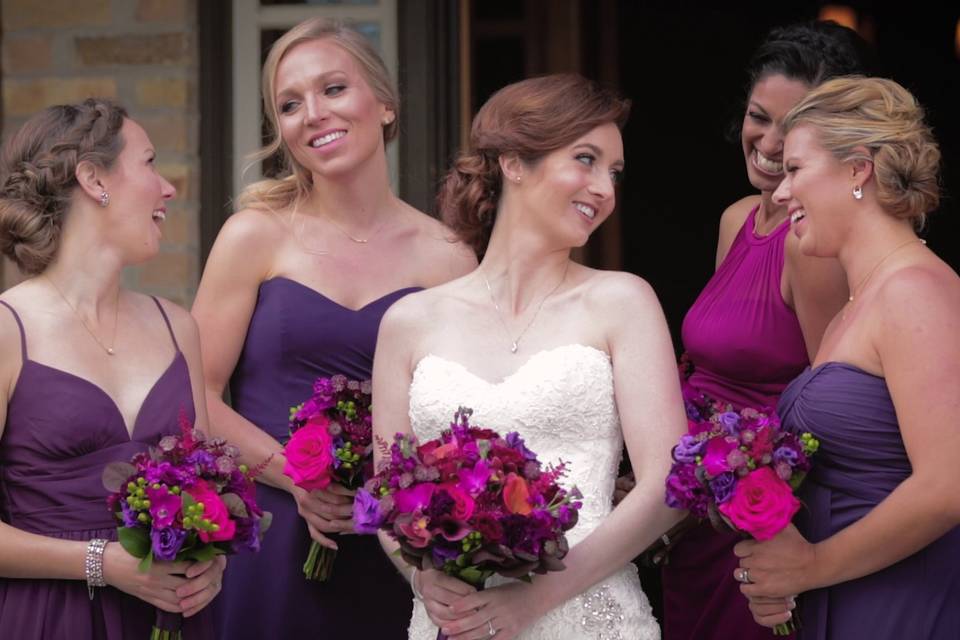 Bride and her Brides Maids