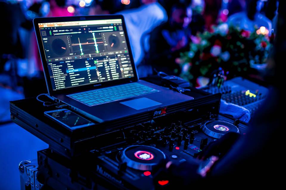 Wedding DJ setup