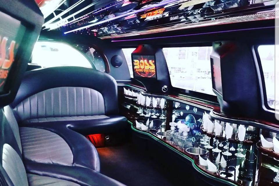 Stretch SUV interior