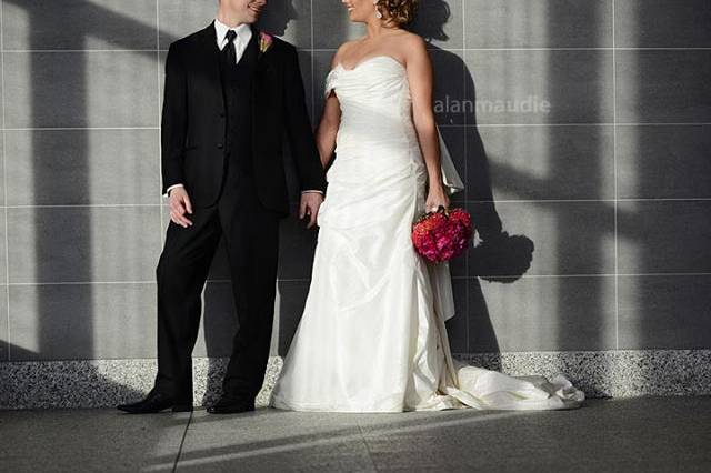 Calgary, Alberta bride and groom