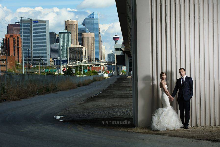 Calgary, Alberta wedding couple