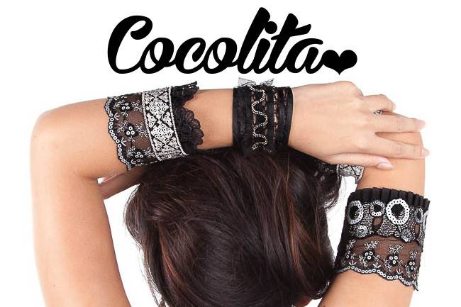 black Lace Wrist Cuff, Stretch Lace Bracelet, Arm Band, Tattoo Cover-Sleeve