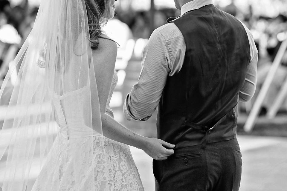 Beach wedding dance