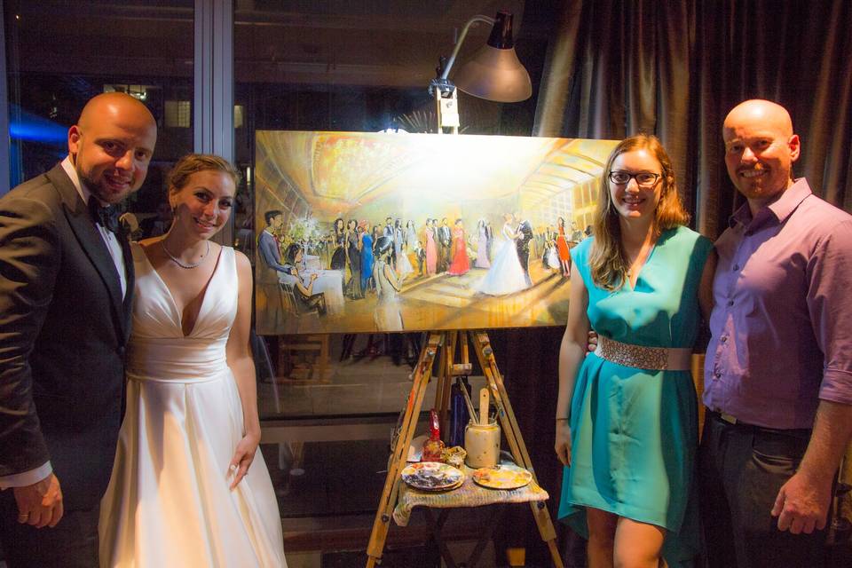 Live Wedding Painting by Impressions Live Art