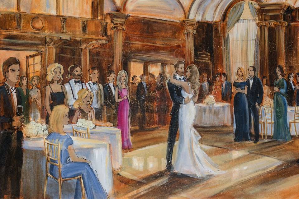 Live Wedding Painting by Impressions Live Art
