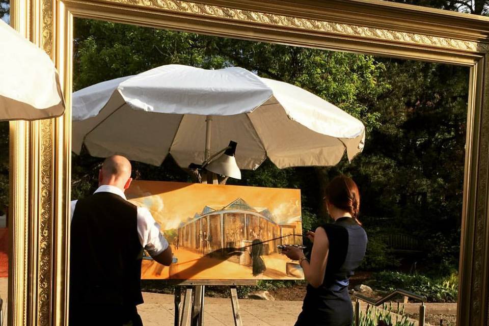 Live Wedding Painting by Impressions Live Art