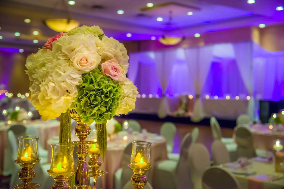 Wedding tables in Sundance Ballroom