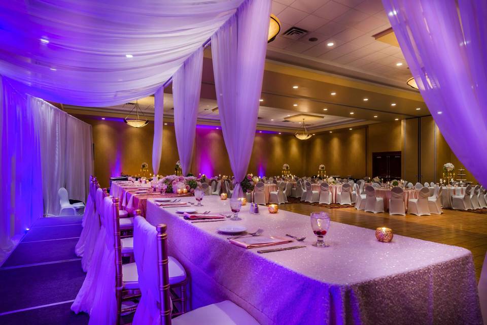 Romantic lighting in Sundance Ballroom