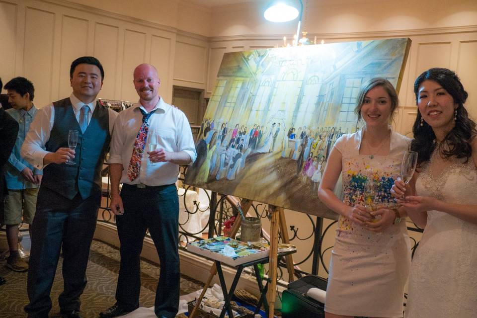 Live Wedding Painting by Impressions Live Art