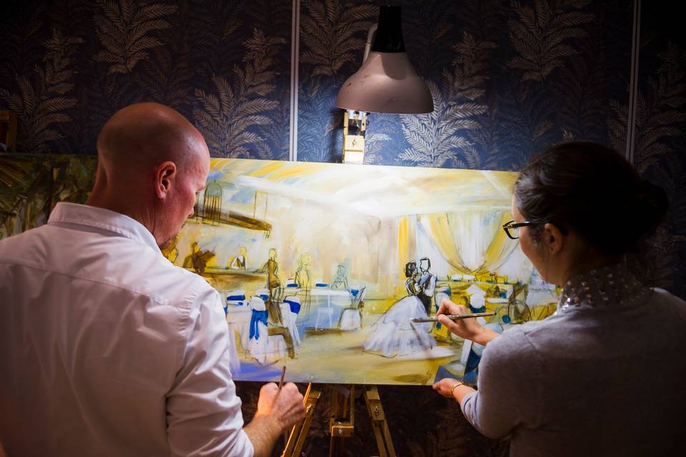 Live Wedding Painting by Impressions Live Art