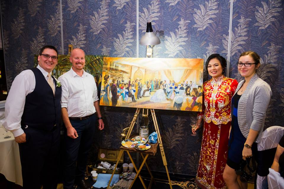 Live Wedding Painting by Impressions Live Art