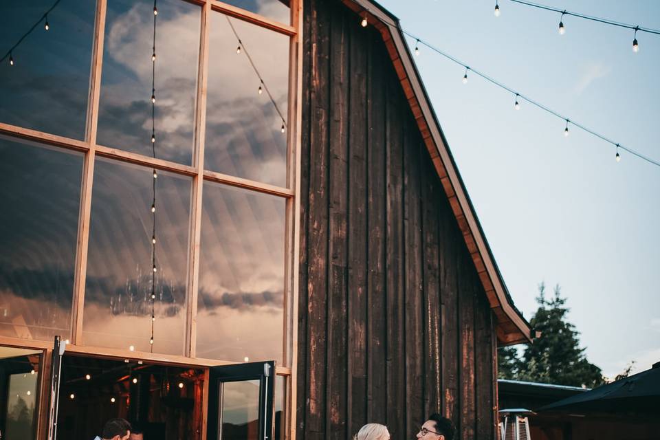 First dance on the patio