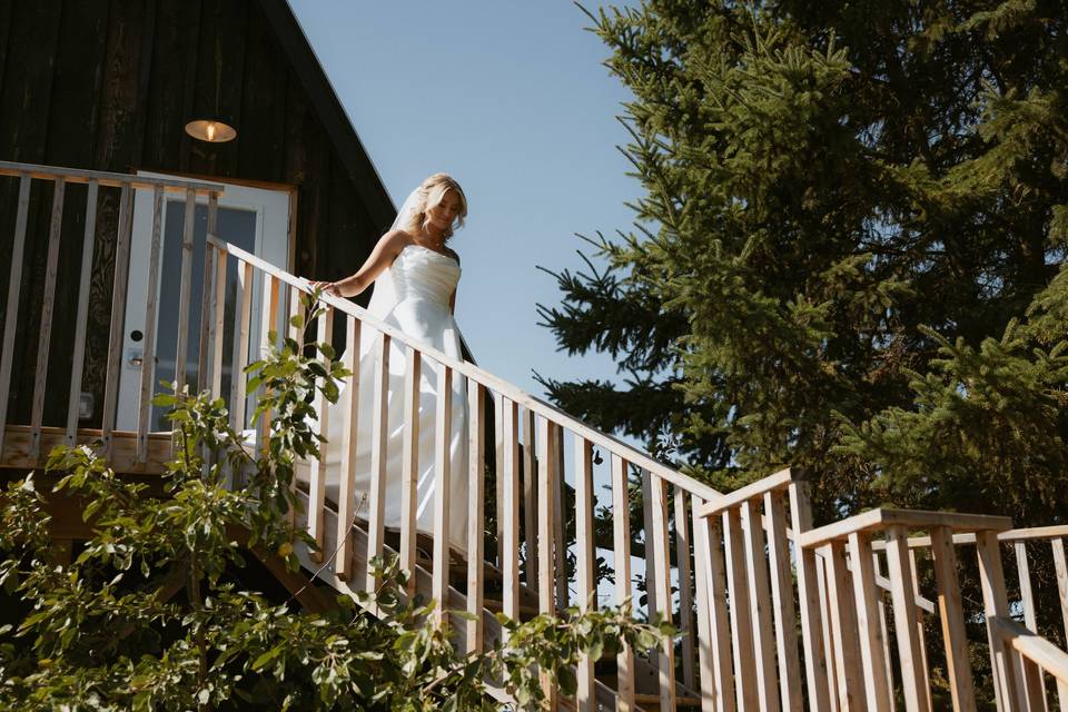 Entrance from bridal suite