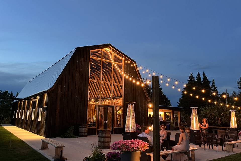 Patio on a summer evening