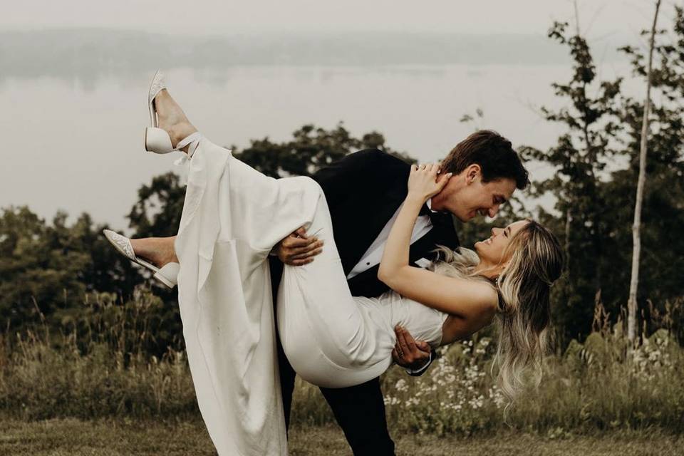 Swept up in happiness