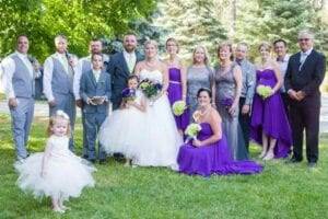 Periwinkle wedding party