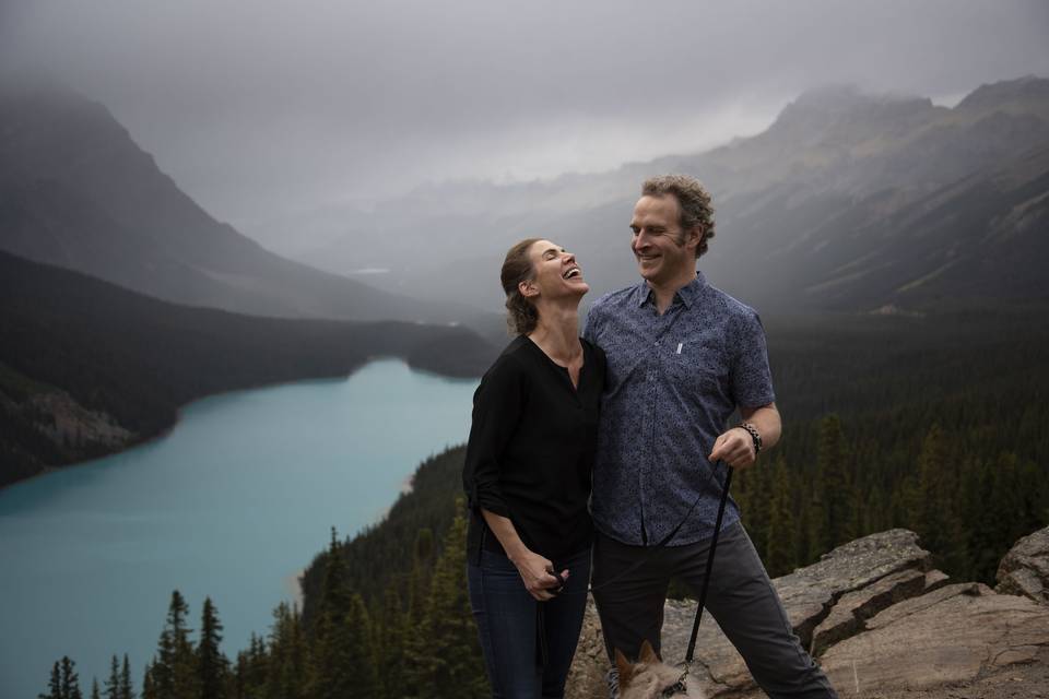 Peyto Lake Surprise Proposal