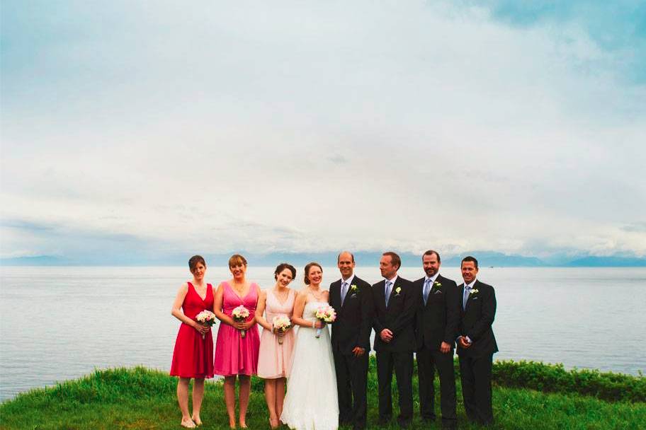 Victoria, British Columbia wedding party