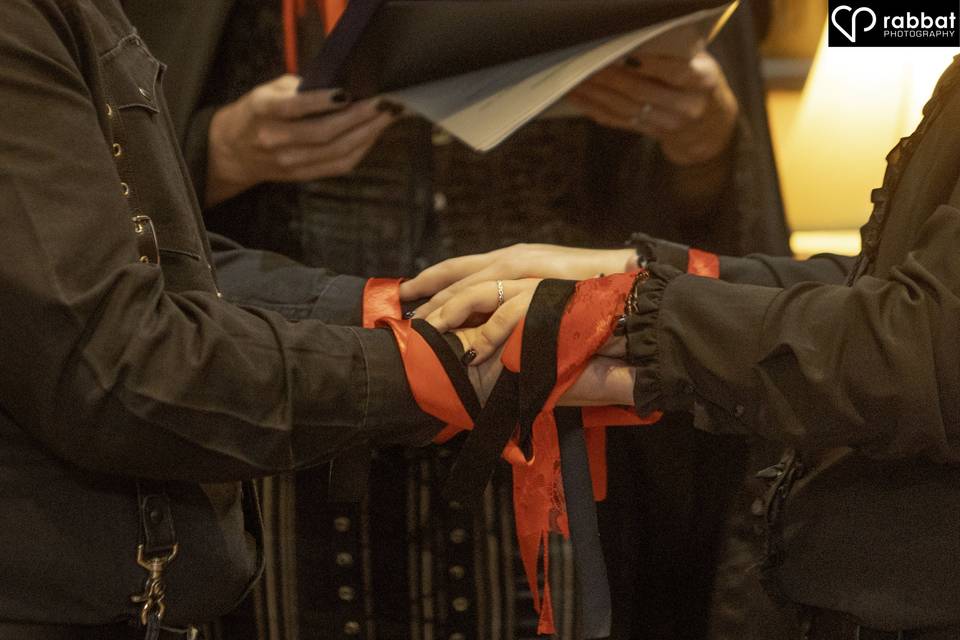 Handfasting Halloween style