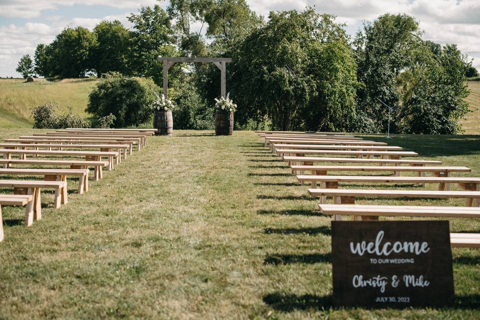 Ceremony aisle