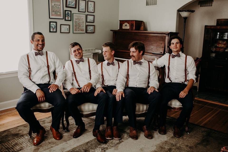 Groom and groomsmen