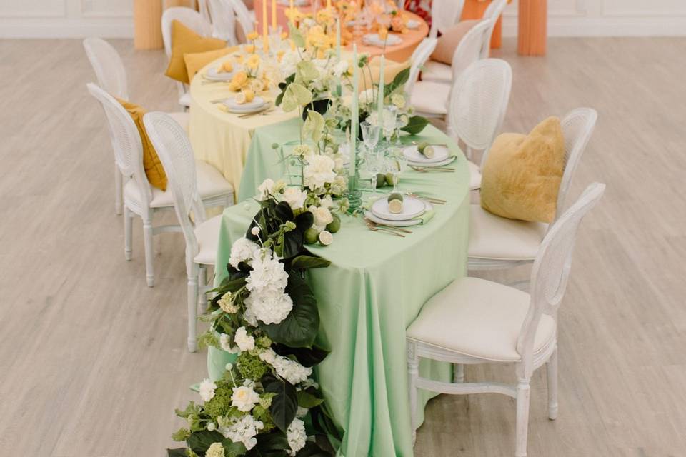 Ombre serpentine table