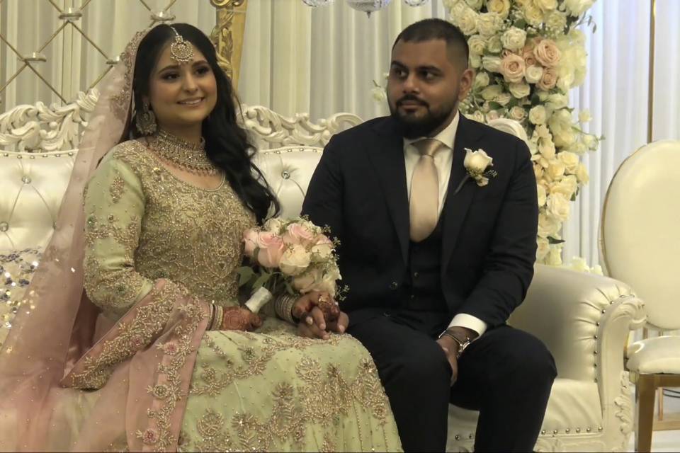 The happy couple