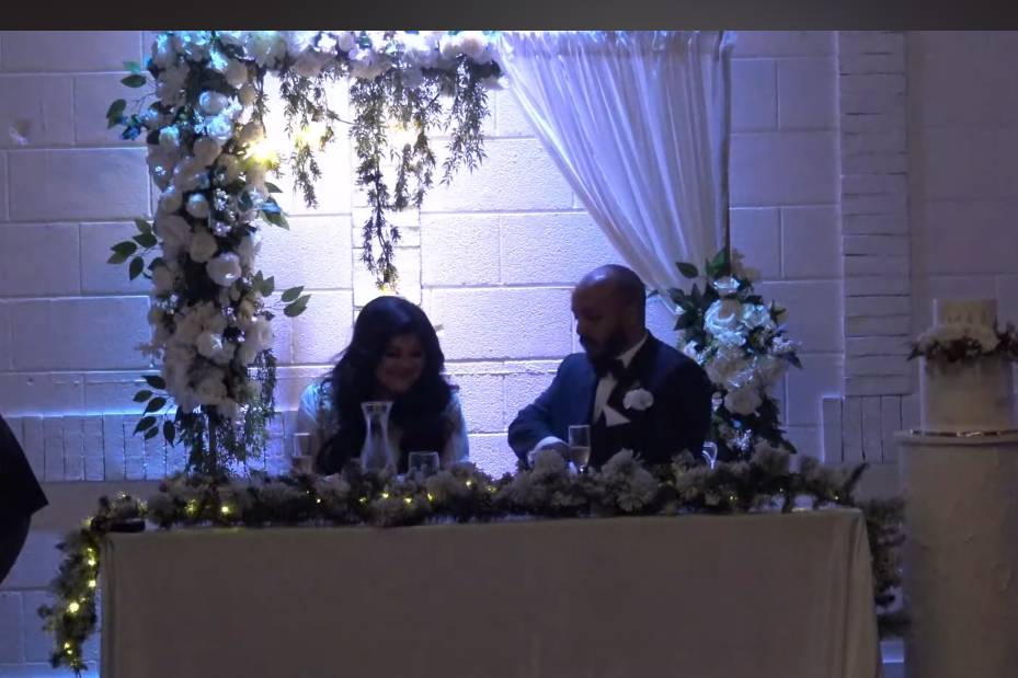 At the top table