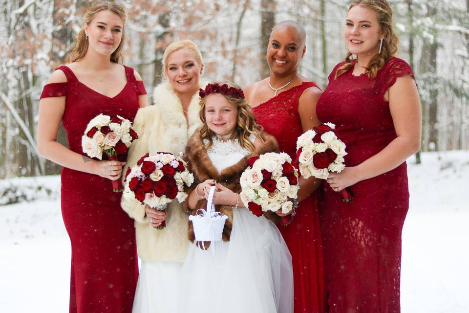 Winter Wedding Party