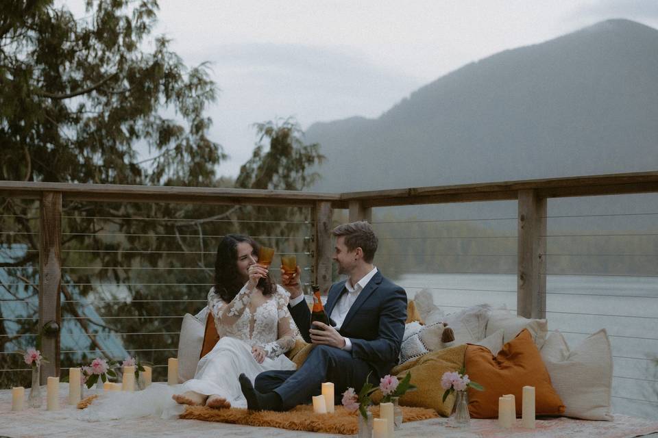 Tofino cozy wedding