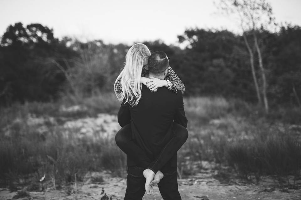 Cuddles on the beach