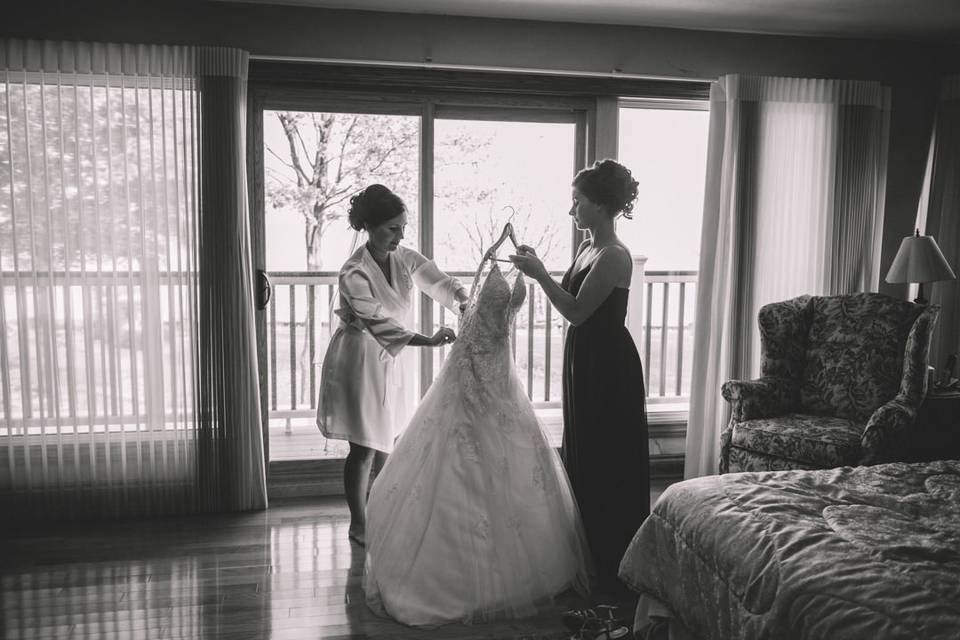 Bride's morning