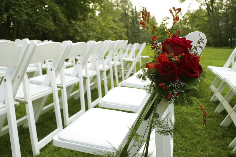 Classic White Folding Chairs