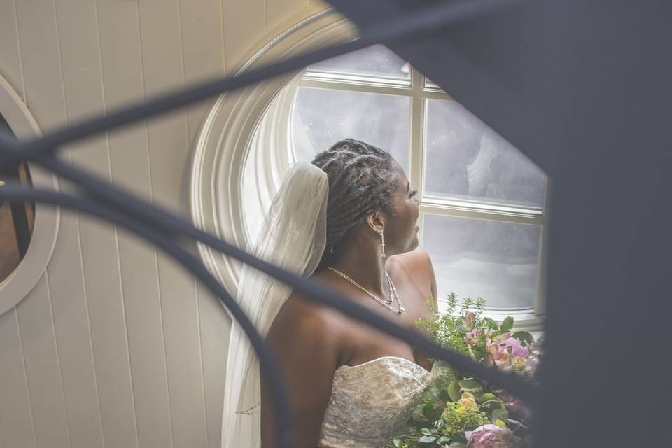 Bride on her wedding