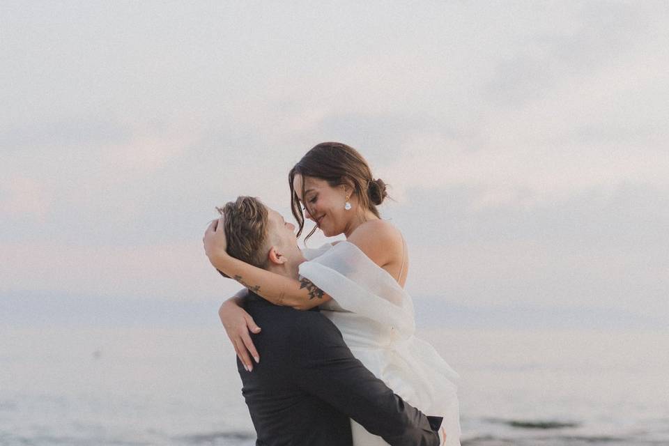 Intimate beach wedding