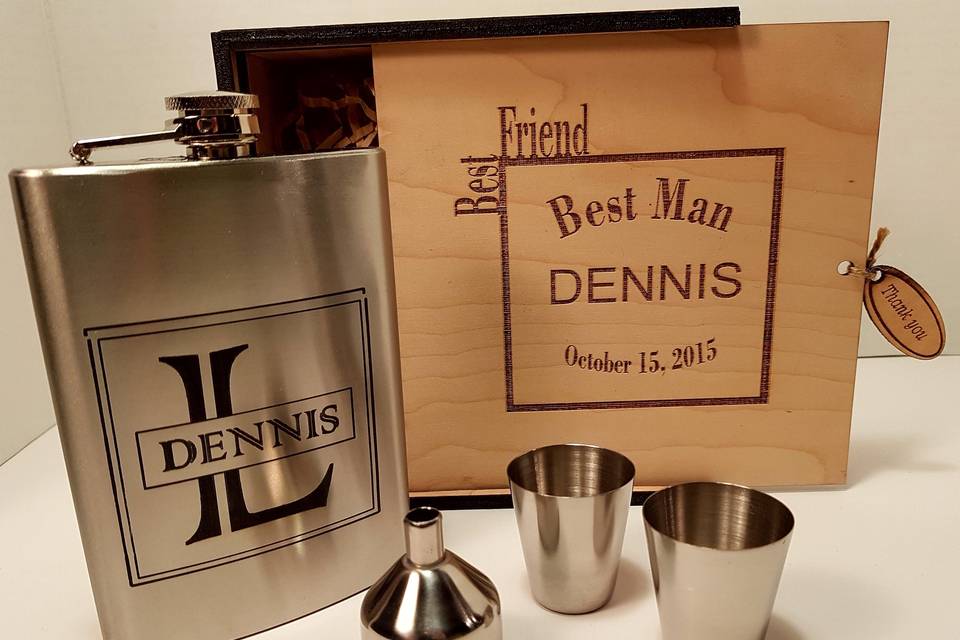 Men's 8 oz. Flask Set