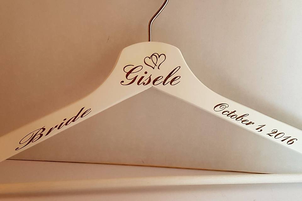 Personalized Wood Hangers.