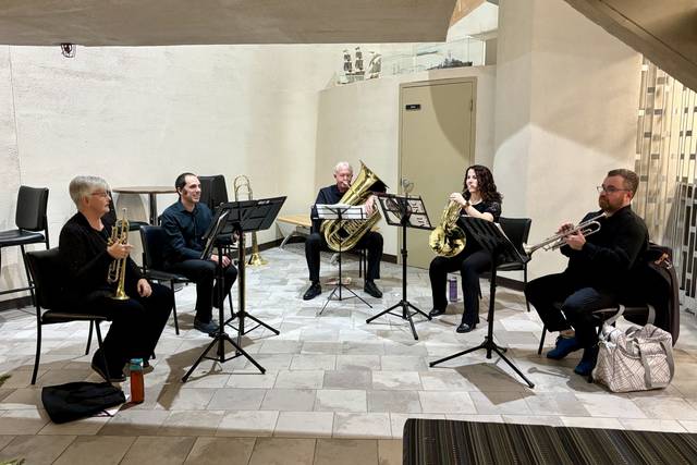 Brass at the college.