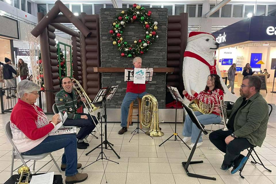 Brass at the mall