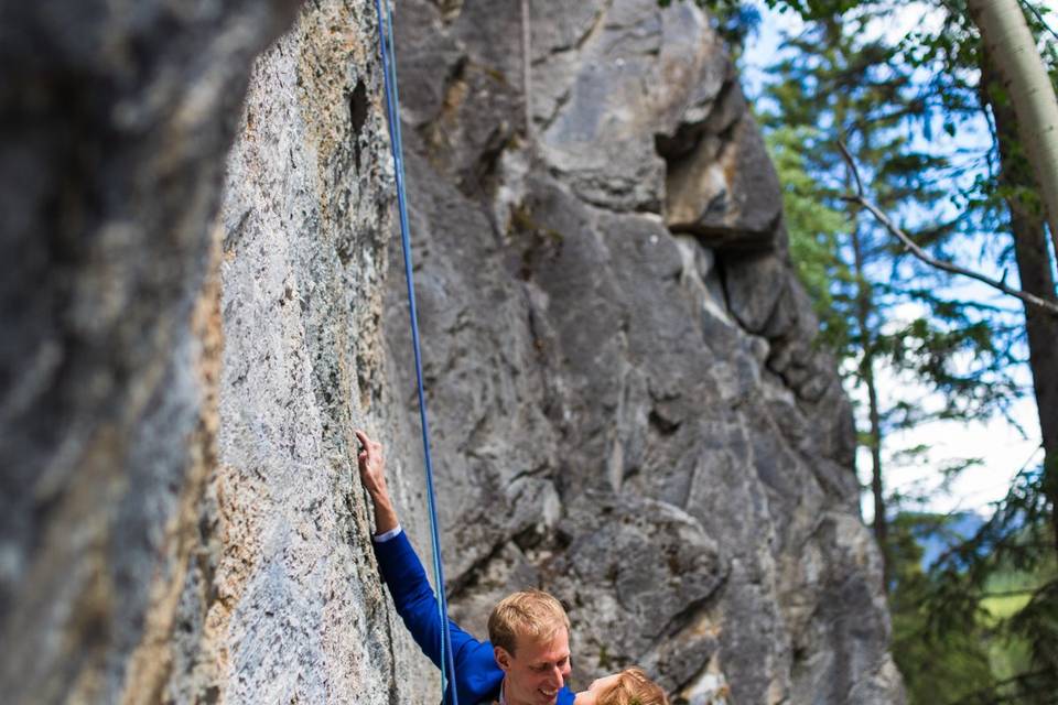 Banff Climbing wedding