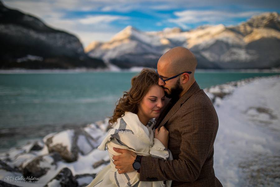 Winter engagement session