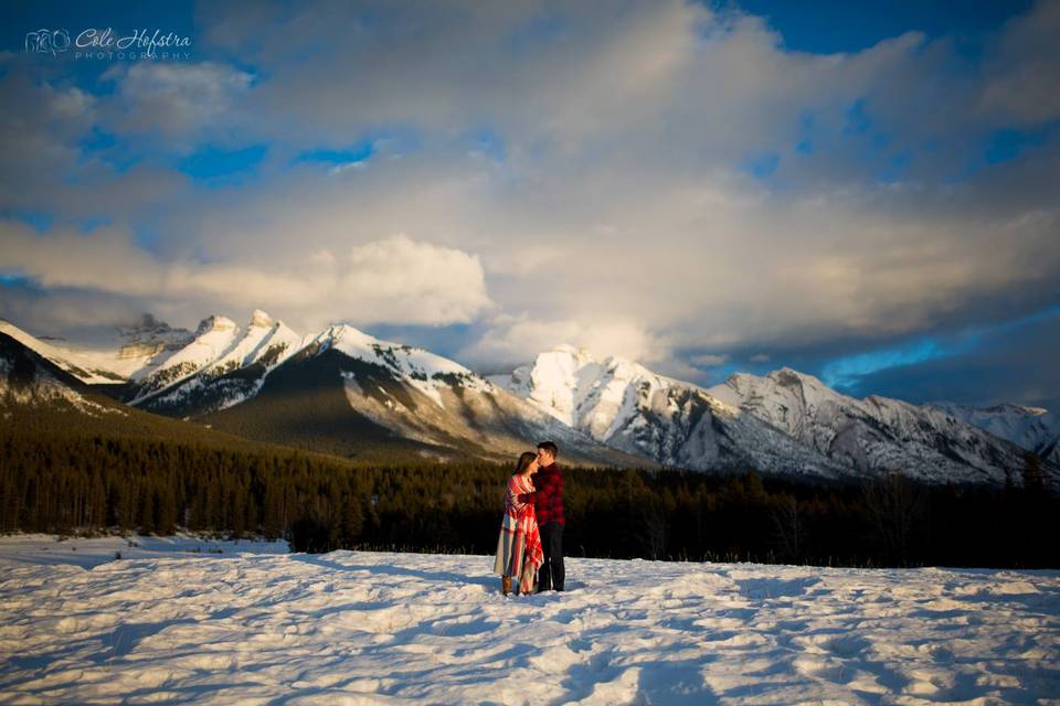 Calgary, Alberta winter wedding