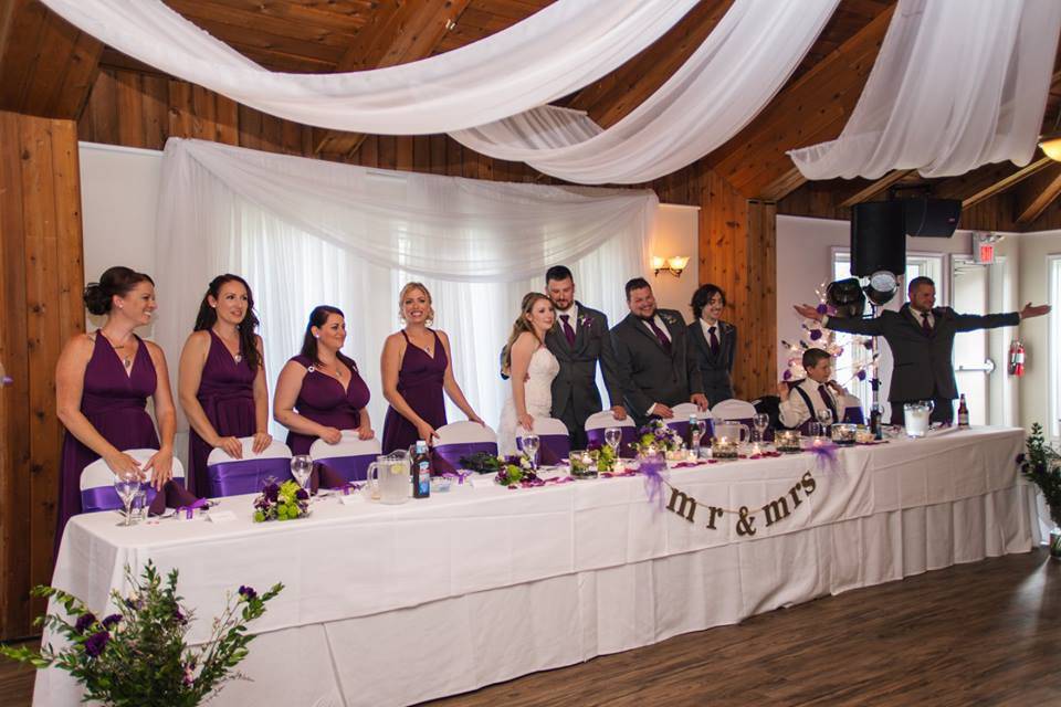 White and Purple Wedding